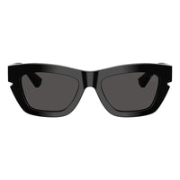 Burberry Burberry Sunglasses Square Full Rim, Shiny Black Frame and Dark Grey Lens BE4454300187