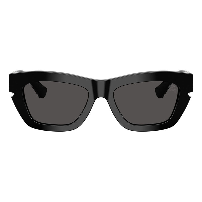 Burberry Burberry Sunglasses Square Full Rim, Shiny Black Frame and Dark Grey Lens BE4454300187