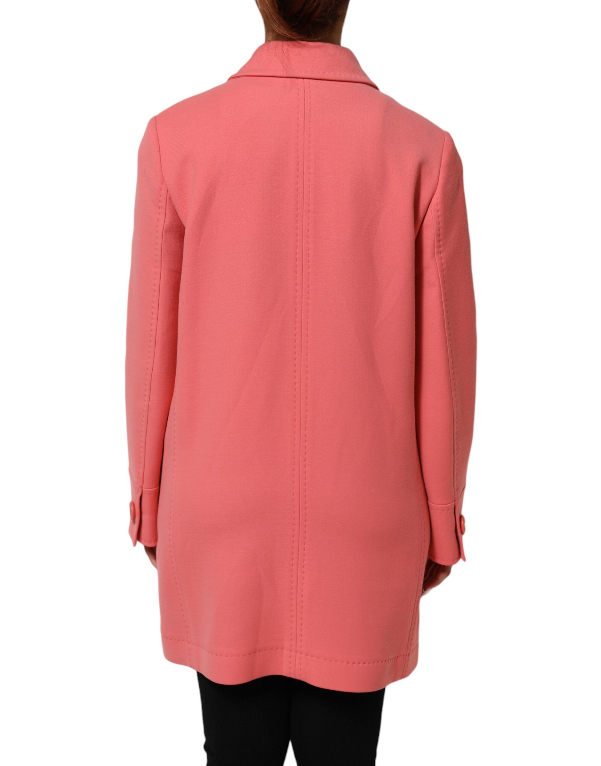 Dolce & Gabbana Dolce & Gabbana Pink Buttoned Down Trench Coat Women's Jacket