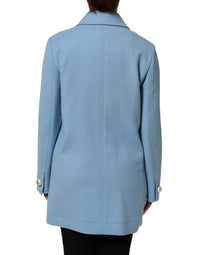 Dolce & Gabbana Dolce & Gabbana Blue Buttoned Down Trench Coat Women's Jacket