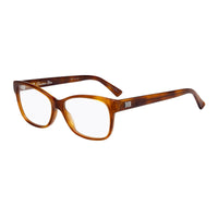 Dior Eyeglasses Rectangle Full Rim, Light Havana Frame and Clear Demo Lenses Lens LADYDIORO20SX700
