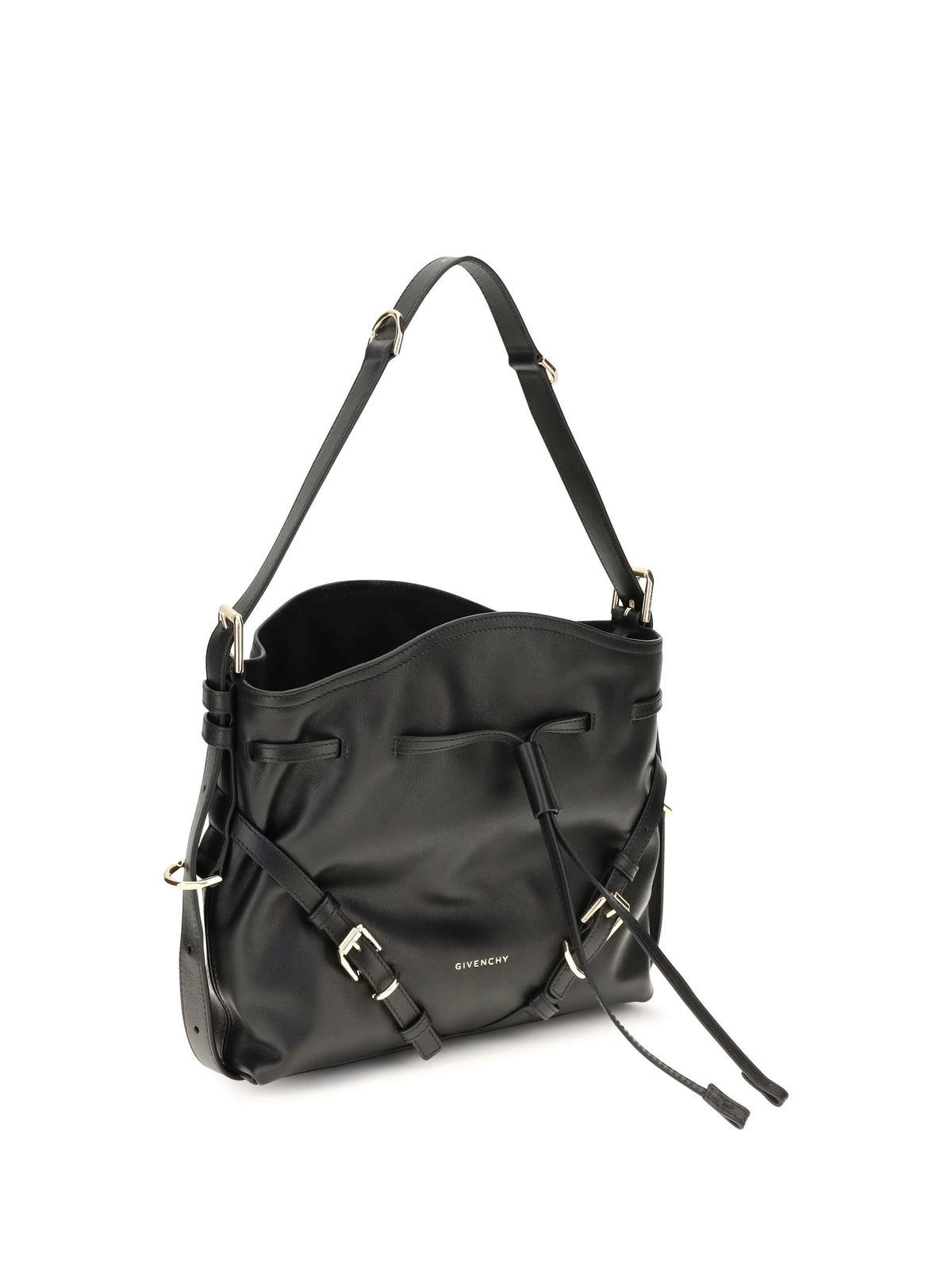Givenchy Women Small Voyou Bucket Handbag In Glossy Leather