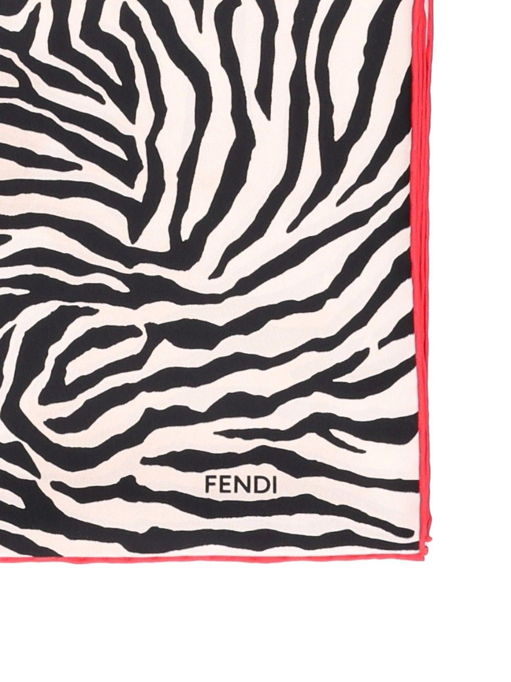 Fendi Fendi Women Zebra-Print Silk Scarf