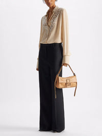 Fendi Women Grain De Poudre Pants