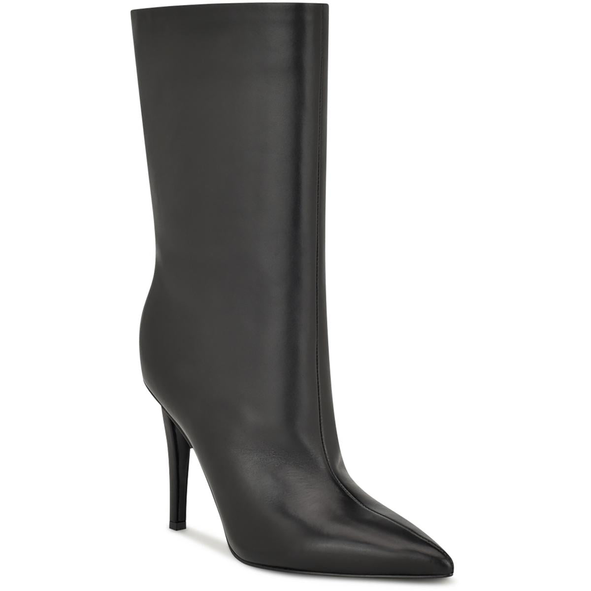Frenchi Womens Heels Pumps Mid-Calf Boots