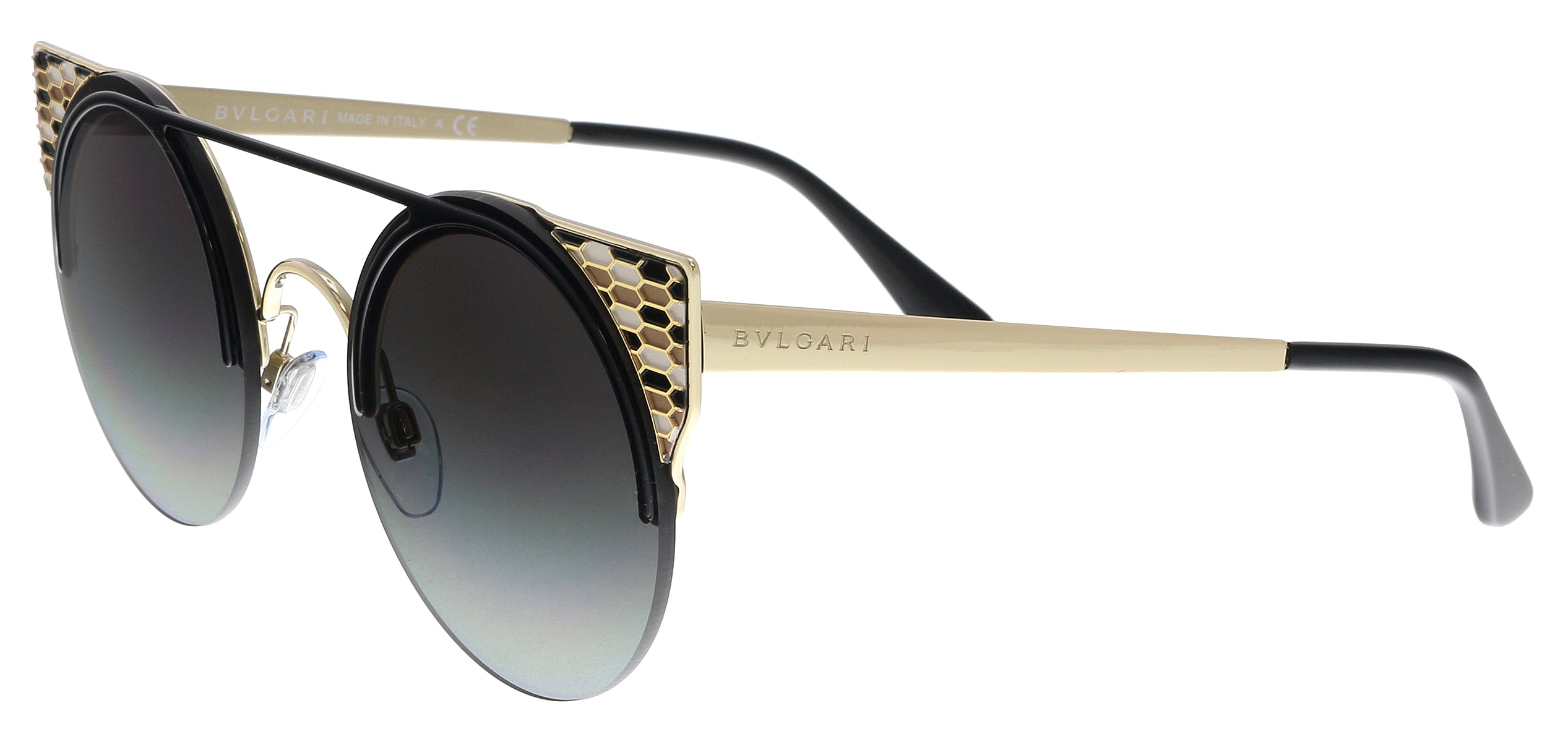 Bulgari Black Gold Cat Eye BV6088 20188G Sunglasses