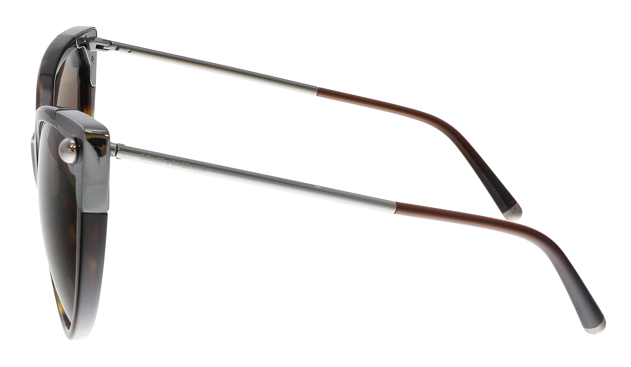 Dolce & Gabbana Dark Havana Cat Eye DG4337 502/73 Sunglasses