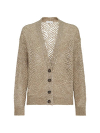 Brunello cucinelli Brunello Cucinelli Women Cardigan Dazzling Abstract Leaf