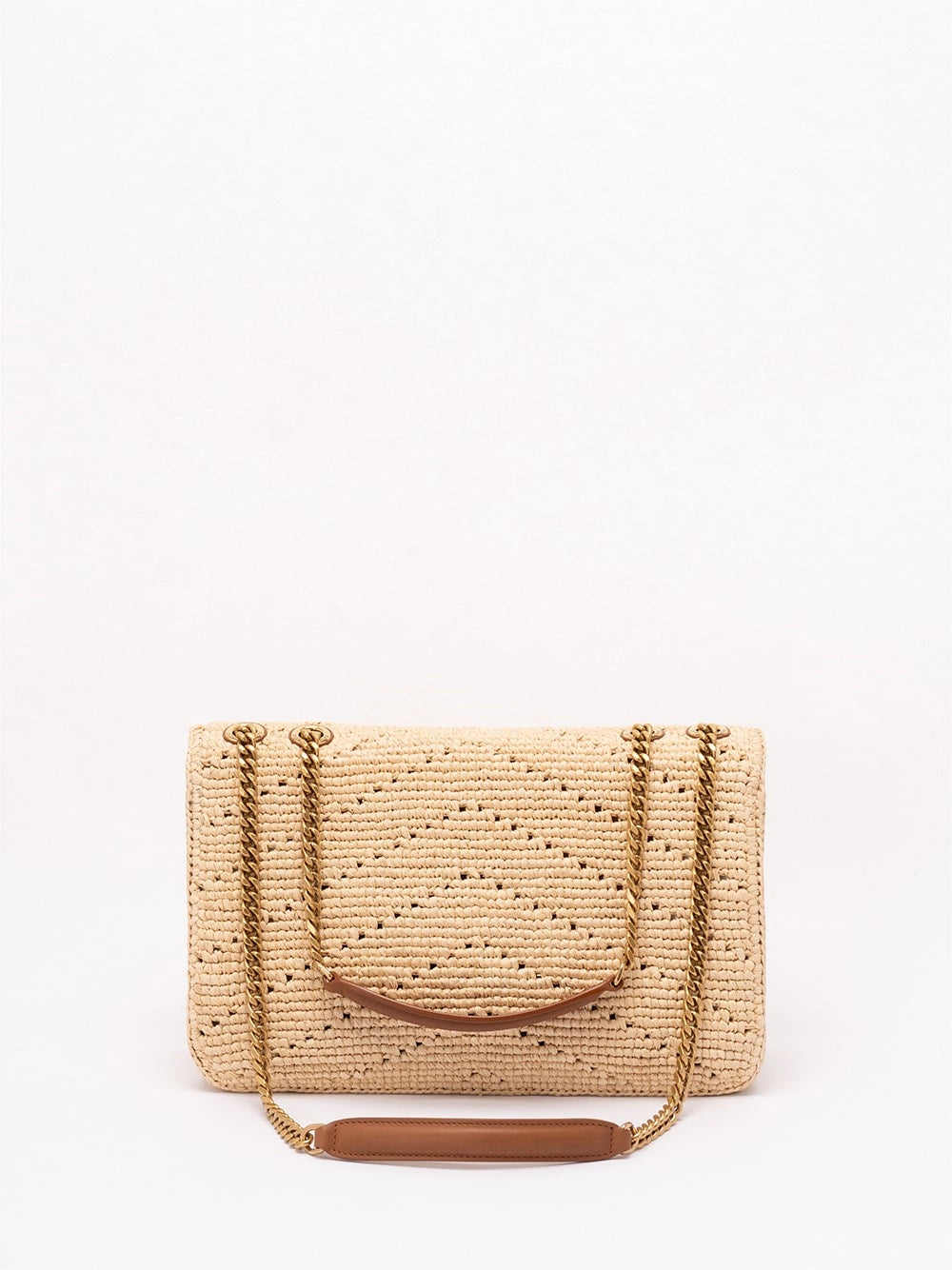 Saint laurent Saint Laurent Women `Loulou` Medium Raffia Bag