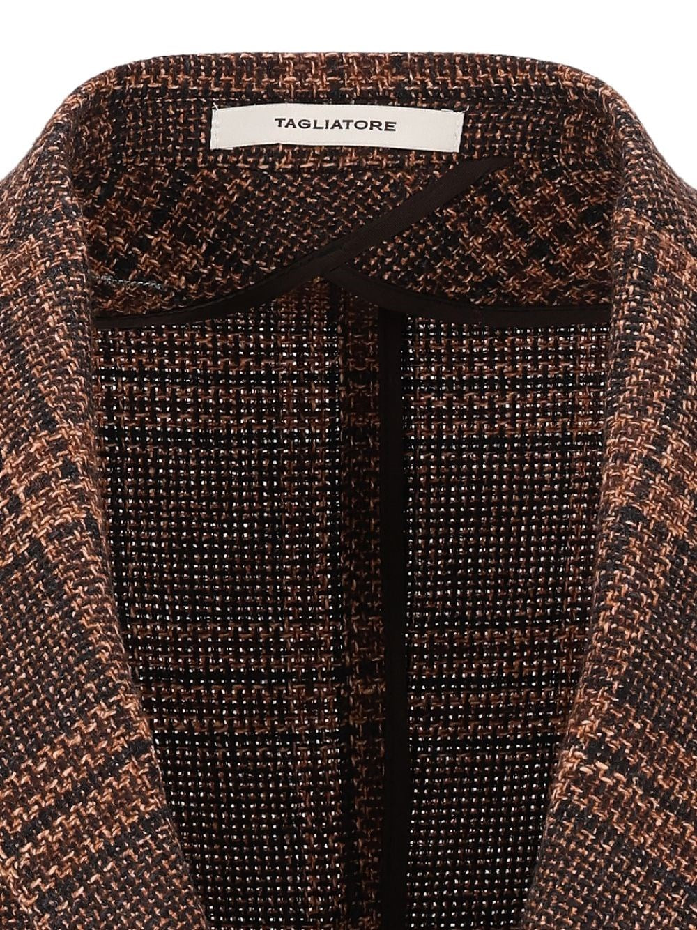 Tagliatore Men Wool And Silk Prince Of Wales Blazer