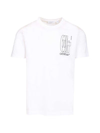 Off-White Men Outline Double Arrow Slim T-Shirt