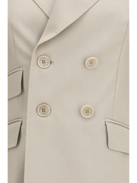 Max Mara Women Placido Double-Breasted Blazer In Wool, Mohair, And Silk