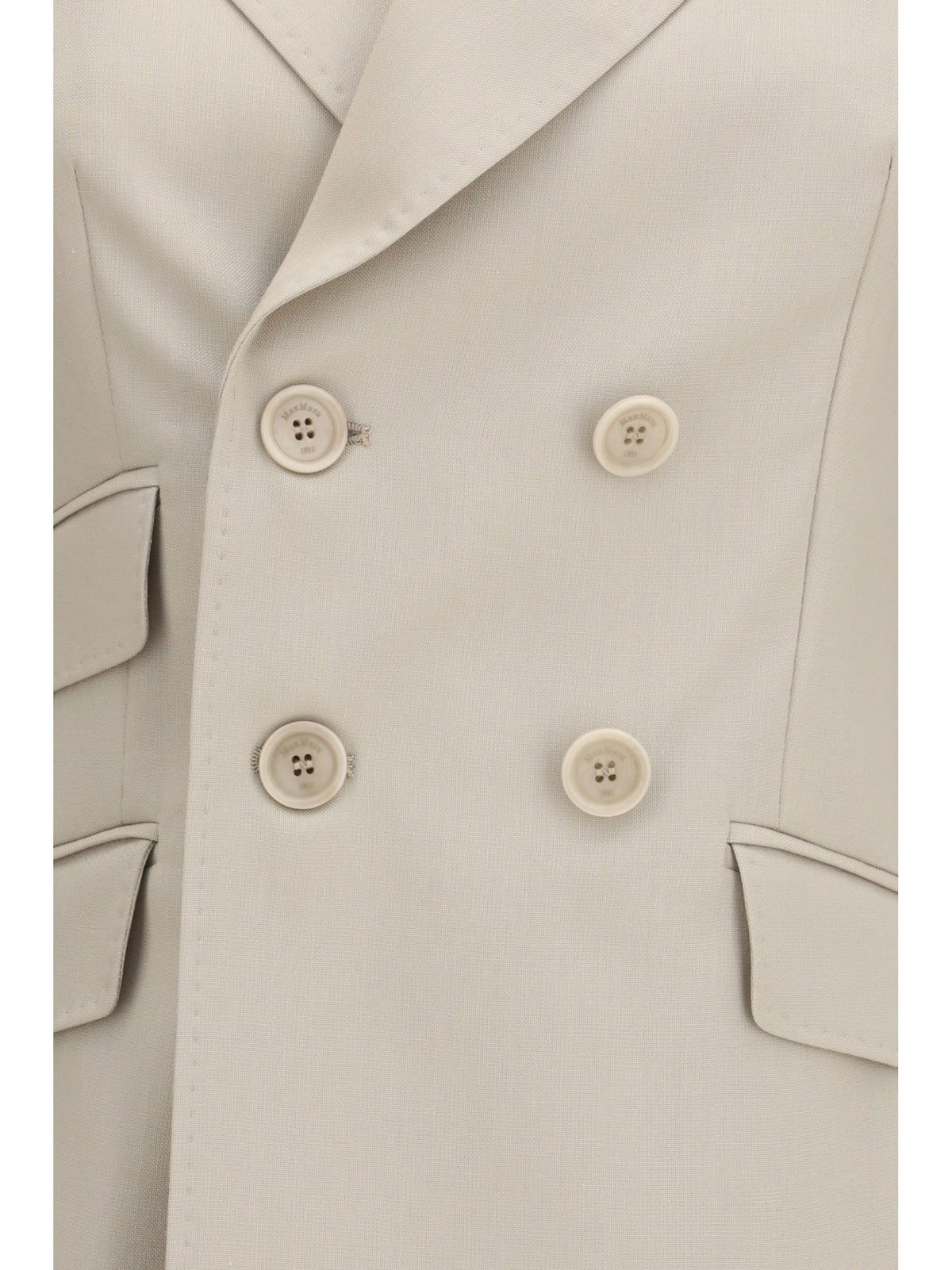 Max Mara Women Placido Double-Breasted Blazer In Wool, Mohair, And Silk