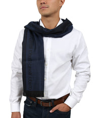 Roberto Cavalli ESZ062 04517 Royal Wool Blend Signature Mens Scarf