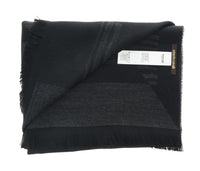 Roberto Cavalli ESZ063 05001 Grey Wool Blend Signature Mens Scarf