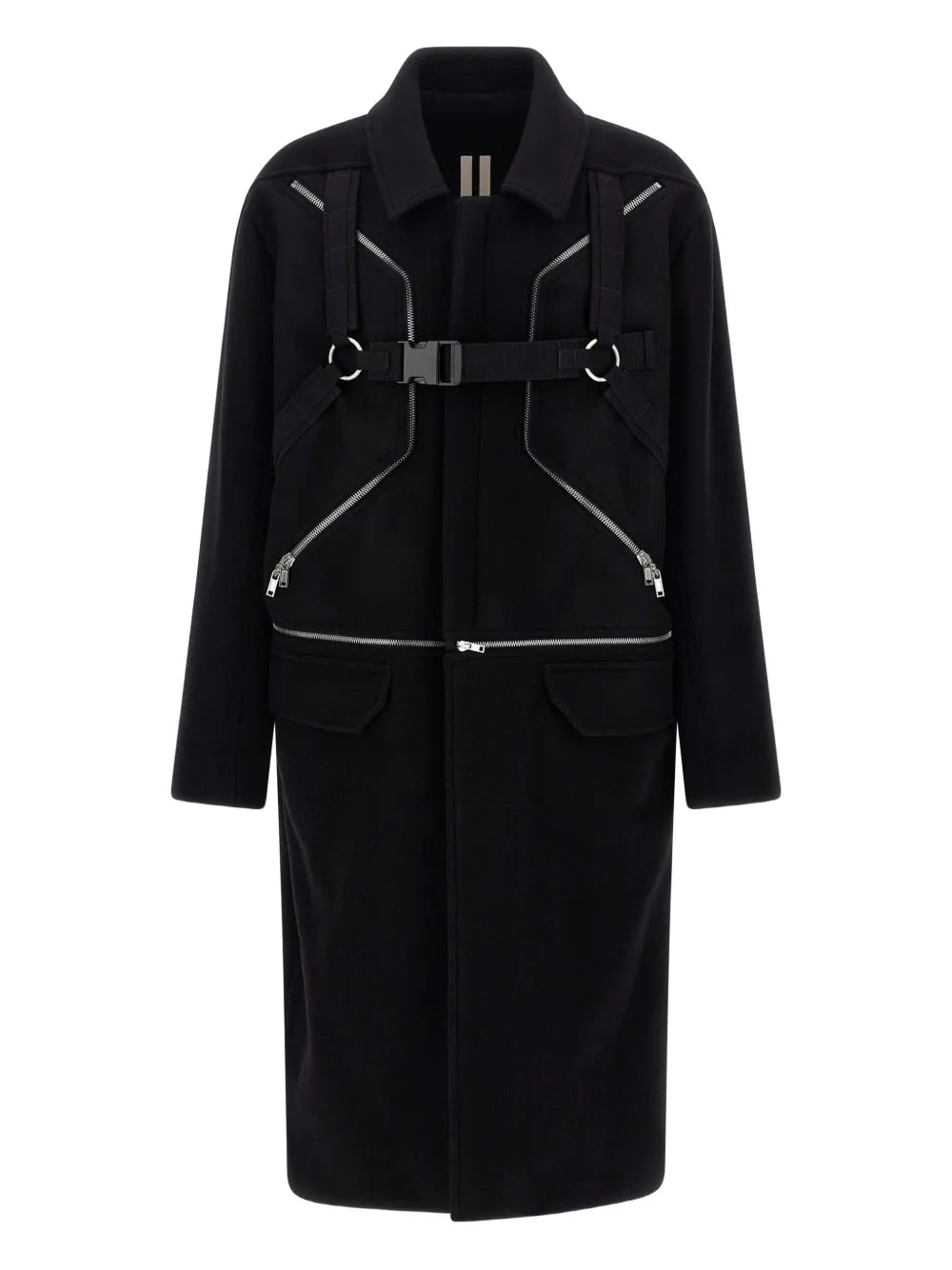 RICK OWENS Rick Owens Men Blixa Jumbo Mac Zip-Up Coat