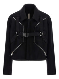 RICK OWENS Rick Owens Men Blixa Jumbo Mac Zip-Up Coat