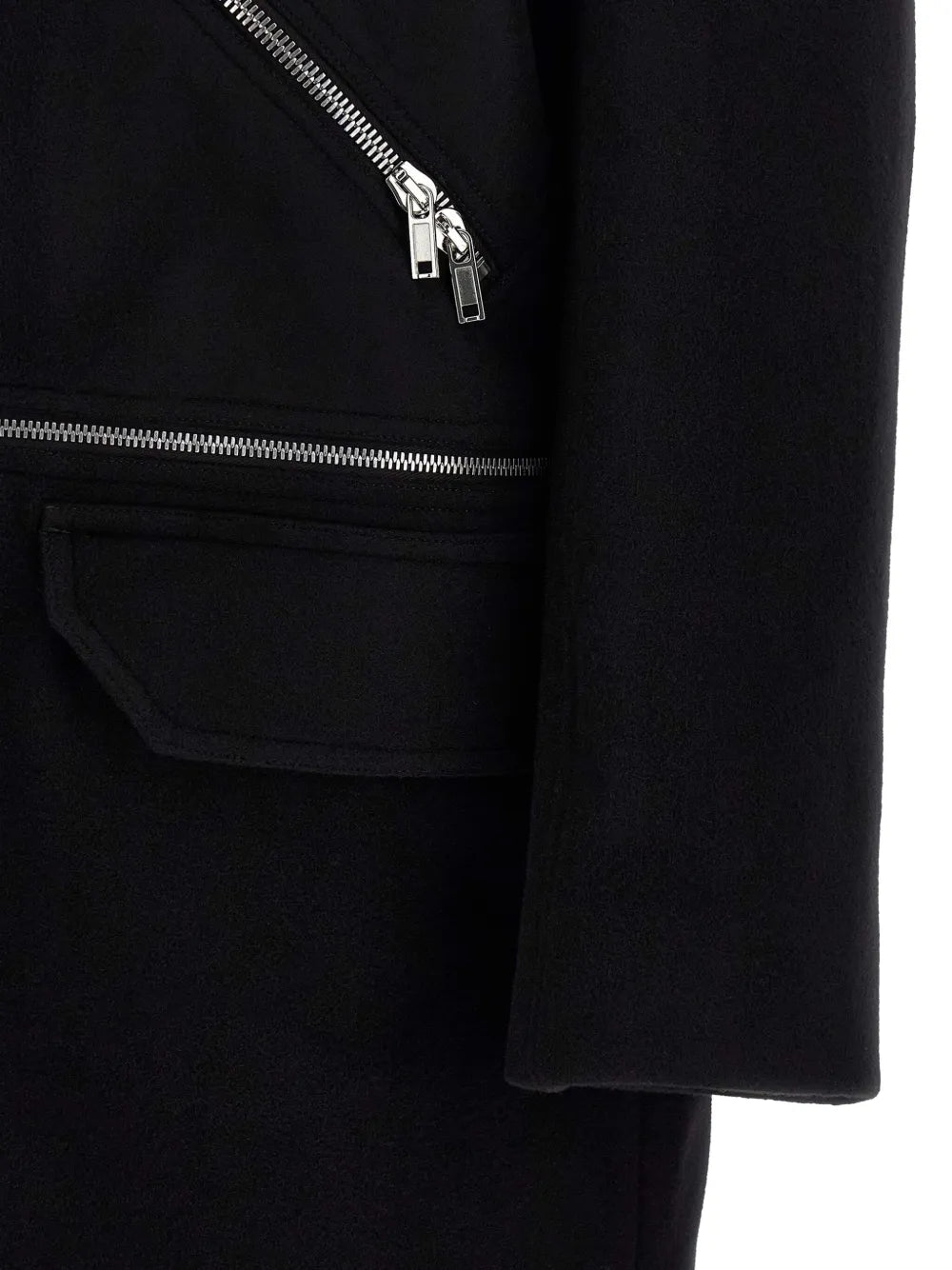 RICK OWENS Rick Owens Men Blixa Jumbo Mac Zip-Up Coat