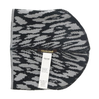Roberto Cavalli ESZ026 D0060 Black/Grey Jaguar Beanie Hat