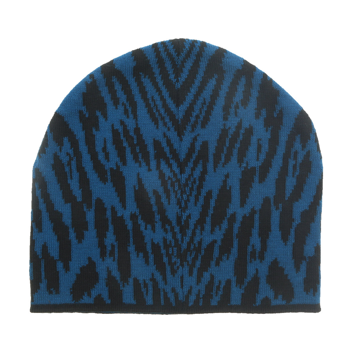Roberto Cavalli ESZ026 D0174 Black/Aquamarine Jaguar Beanie Hat