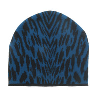 Roberto Cavalli ESZ026 D0174 Black/Aquamarine Jaguar Beanie Hat