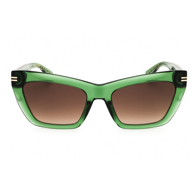 Marc Jacobs Sunglasses Cat Eye Full Rim, Green Frame and Brown Gradient Lens MJ1112/S01EDHA