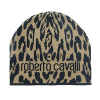 Roberto Cavalli ESZ026 03506 Camel Jaguar Beanie Hat