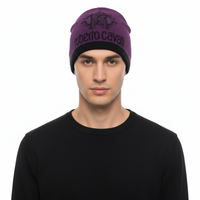 Roberto Cavalli ESZ027 03000 Purple Logo Beanie Hat