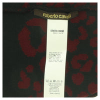 Roberto Cavalli ESZ031 02000 Maroon Leopard Beanie Hat