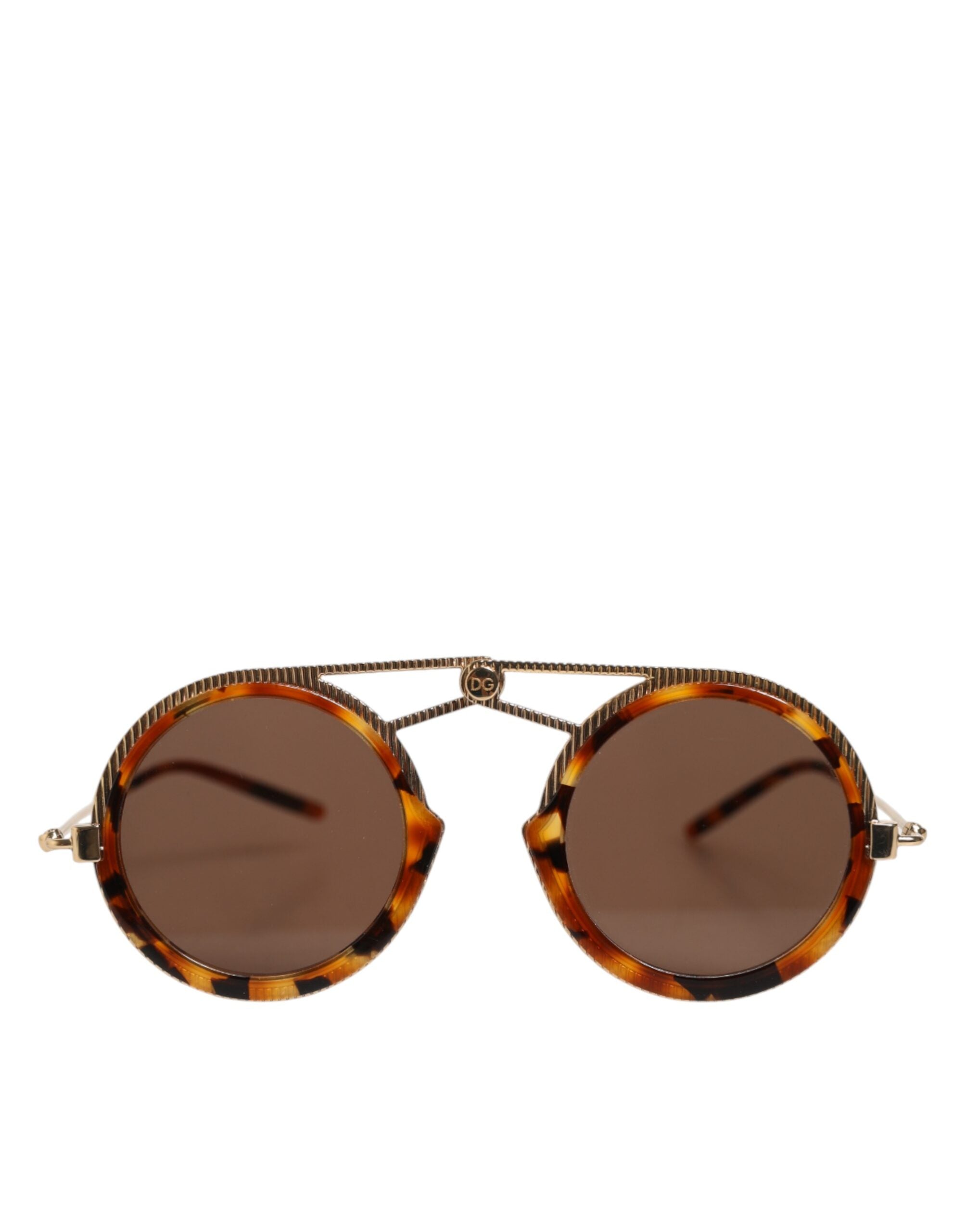 Dolce & Gabbana Dolce & Gabbana Gold Havana Frame DG Fatto A Mano Eyewea Women's Sunglasses