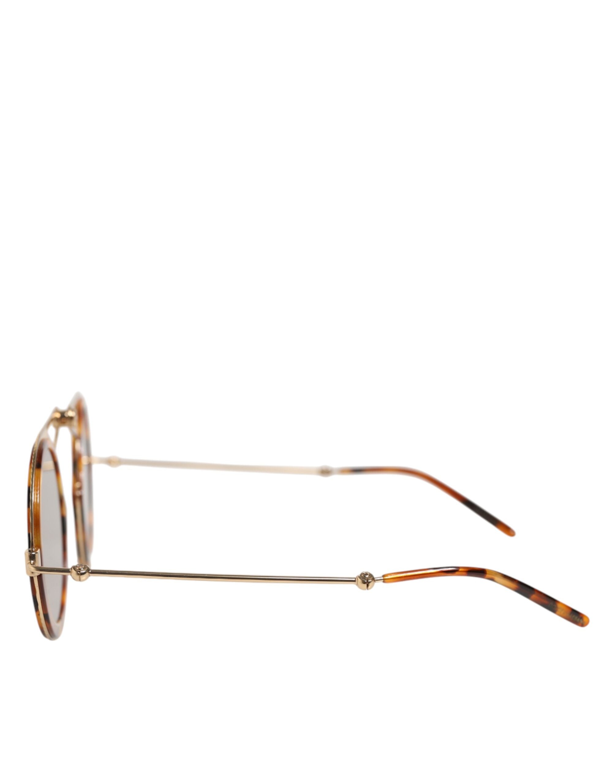 Dolce & Gabbana Dolce & Gabbana Gold Havana Frame DG Fatto A Mano Eyewea Women's Sunglasses