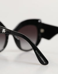 Dolce & Gabbana Dolce & Gabbana Black Silver Sequin Butterfly Polarized Women's Sunglasses