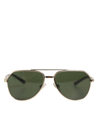 Dolce & Gabbana Dolce & Gabbana DG2125 Silver Frame Aviator Shades Eyewear Sunglasses Women's Children