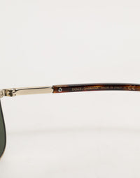 Dolce & Gabbana Dolce & Gabbana DG2125 Silver Frame Aviator Shades Eyewear Sunglasses Women's Children