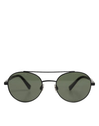 Dolce & Gabbana Dolce & Gabbana Matte Black Steel Frame Gray Lens Women's Sunglasses