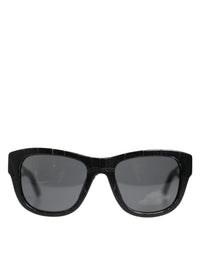 Dolce & Gabbana Dolce & Gabbana DG4177 Black Leather Frame Tinted Lens Women's Sunglasses