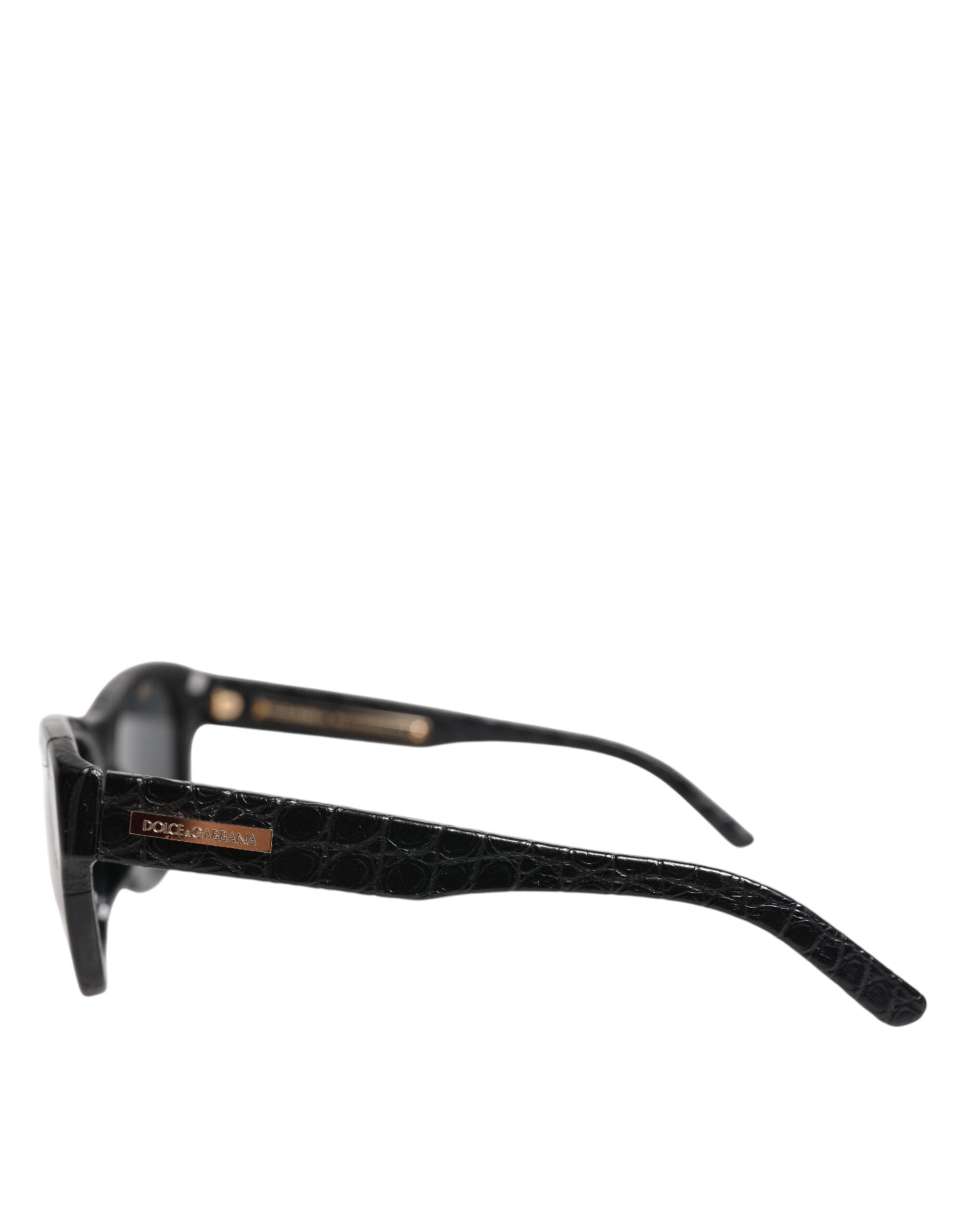 Dolce & Gabbana Dolce & Gabbana DG4177 Black Leather Frame Tinted Lens Women's Sunglasses