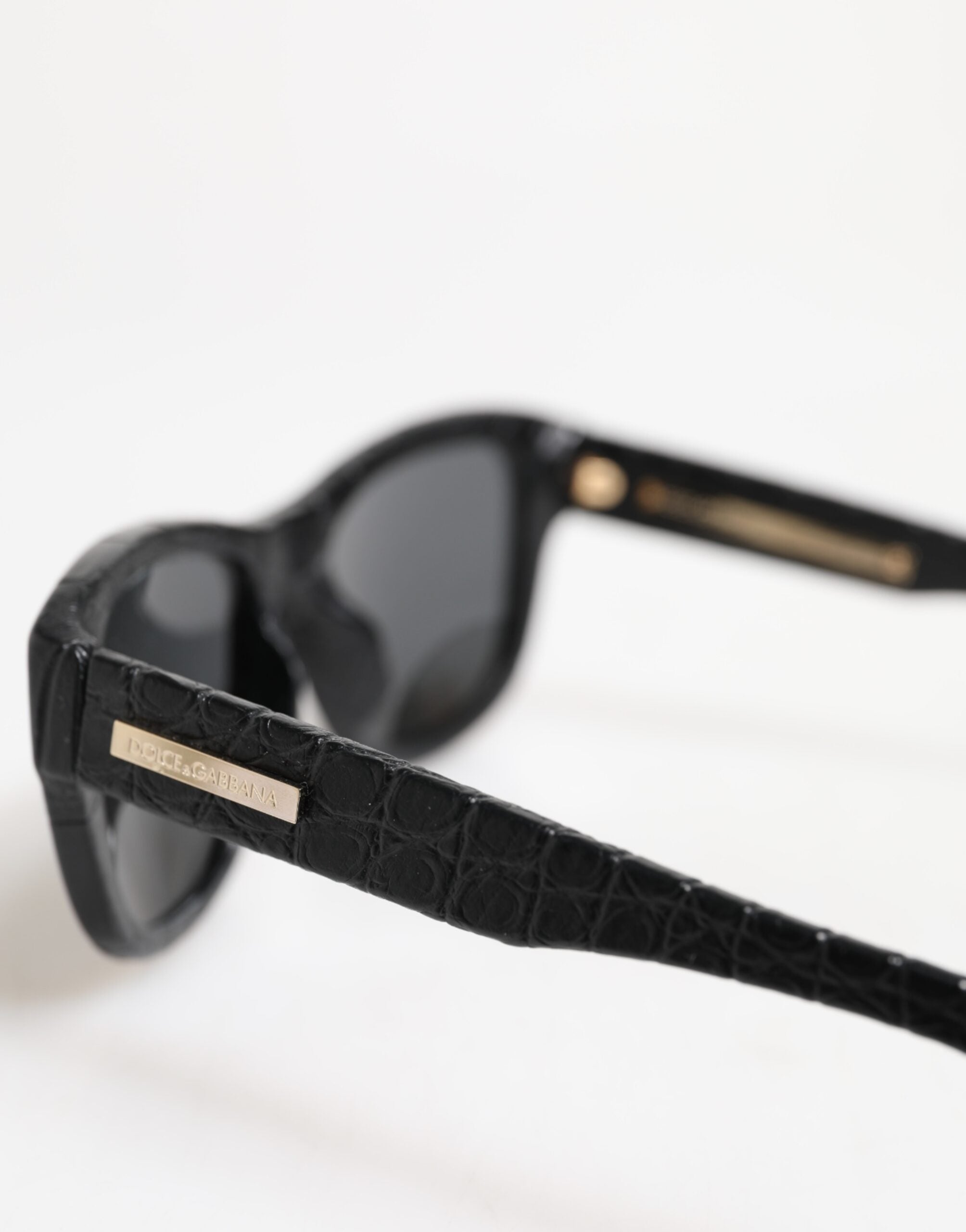 Dolce & Gabbana Dolce & Gabbana DG4177 Black Leather Frame Tinted Lens Women's Sunglasses