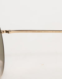 Dolce & Gabbana Dolce & Gabbana Gold Metal Round Shades Eyewear Women's Sunglasses
