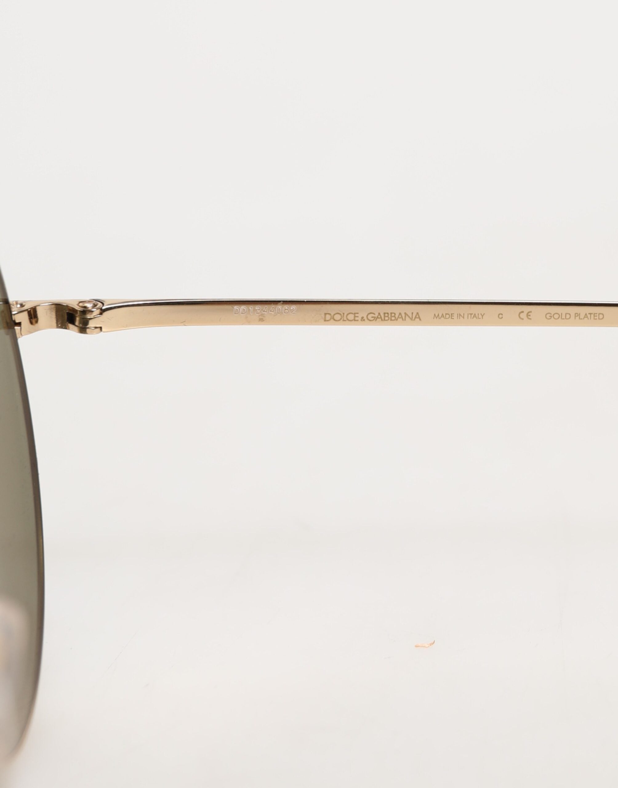 Dolce & Gabbana Dolce & Gabbana Gold Metal Round Shades Eyewear Women's Sunglasses