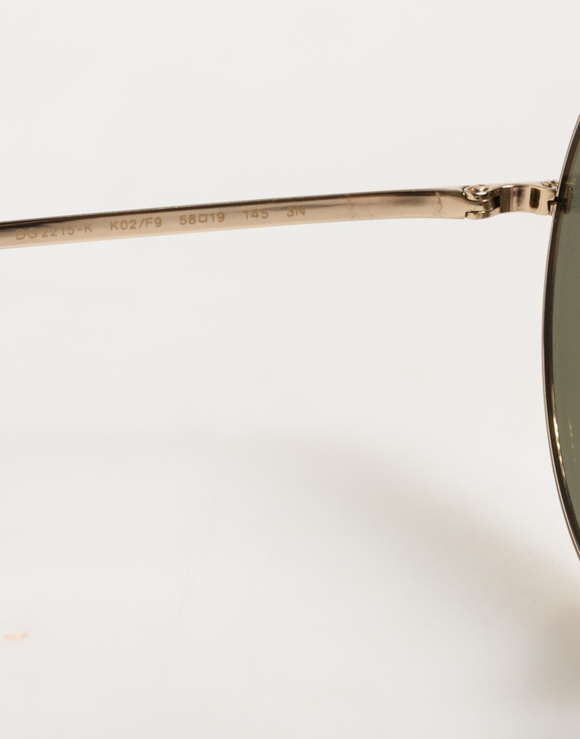 Dolce & Gabbana Dolce & Gabbana Gold Metal Round Shades Eyewear Women's Sunglasses