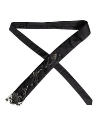 Dolce & Gabbana Dolce & Gabbana Black Safety Pins Silk Adjustable NeckMen's Accessory Men's Tie