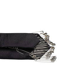 Dolce & Gabbana Dolce & Gabbana Black Safety Pins Silk Adjustable NeckMen's Accessory Men's Tie
