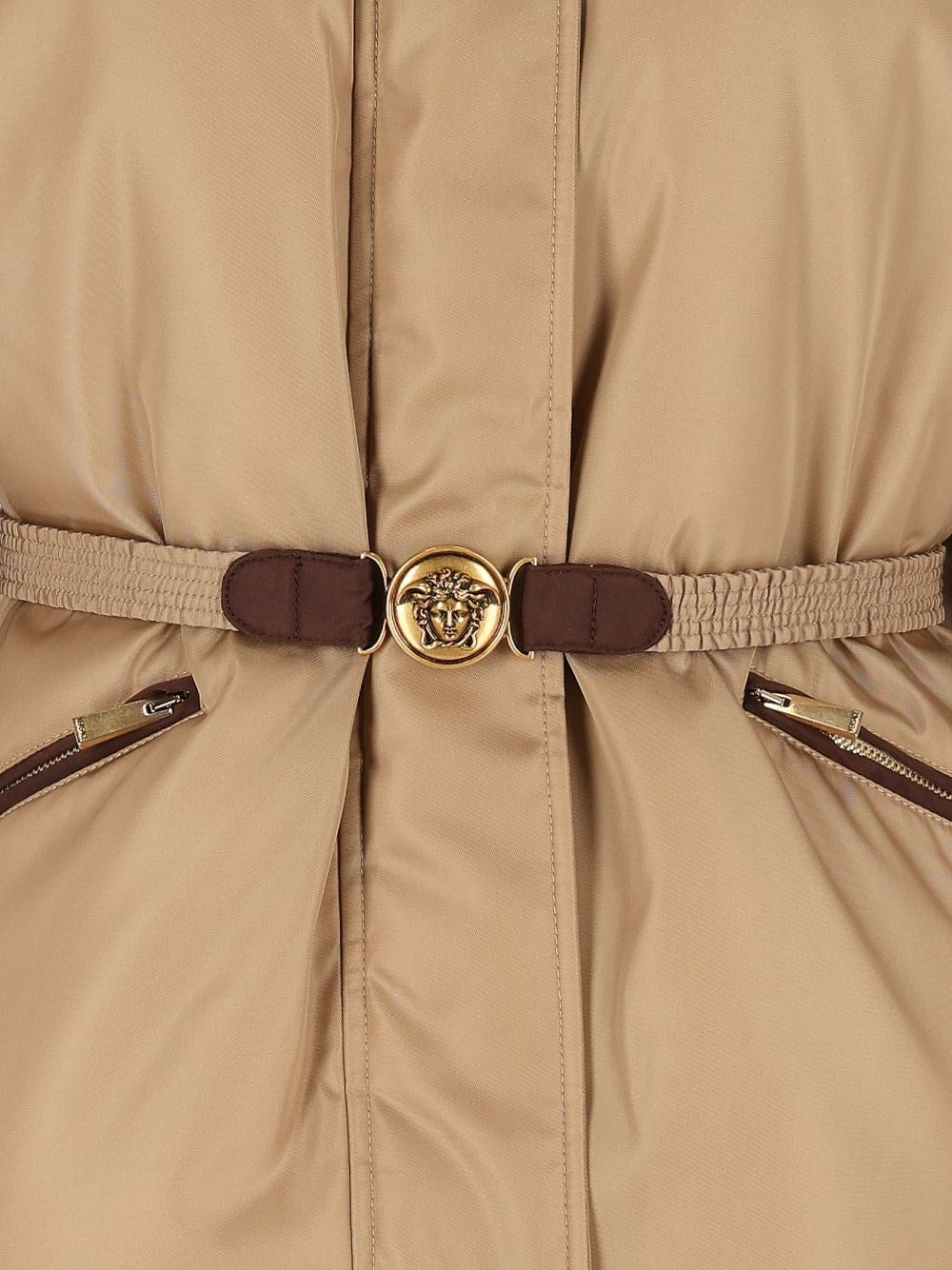 Versace Women Padded Jacket With Belt