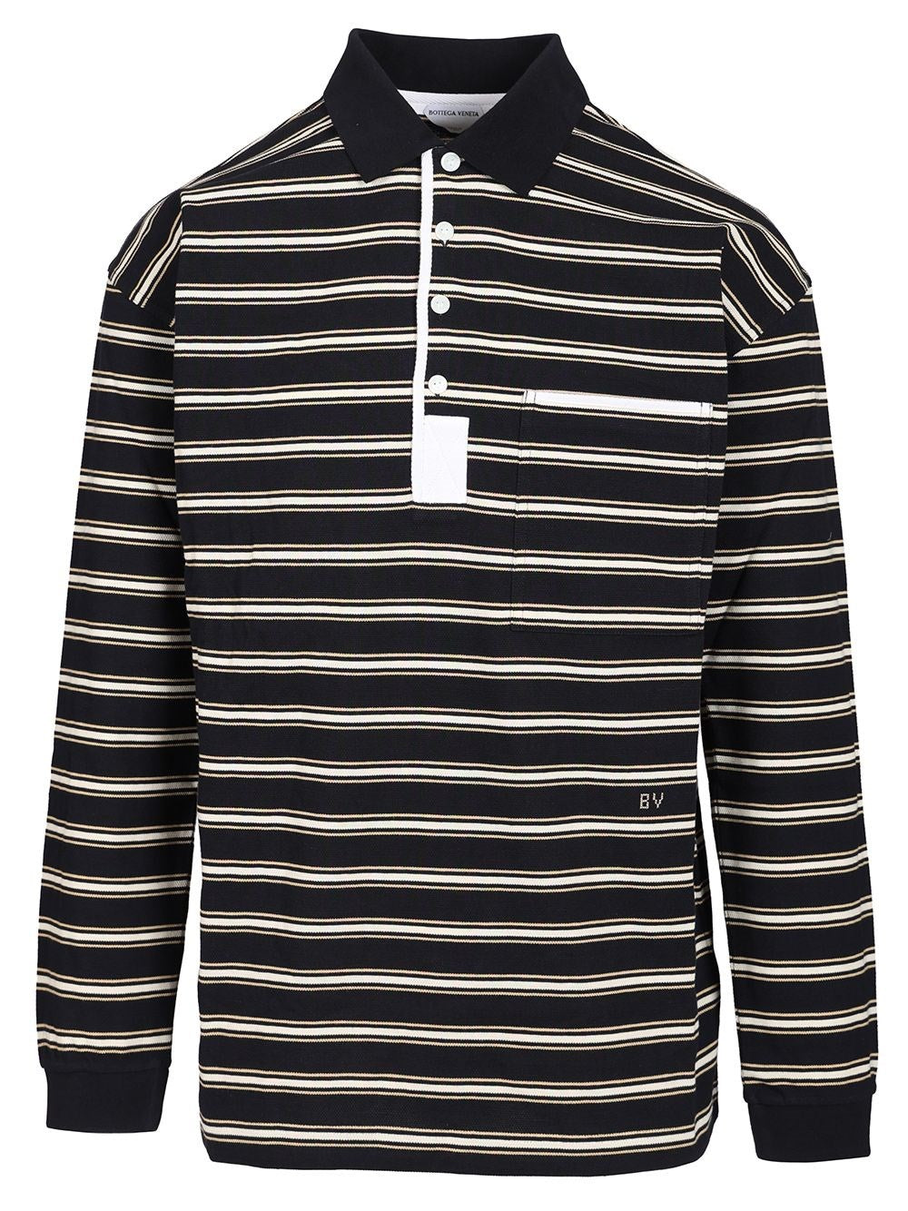 Bottega Veneta Bottega Veneta Men Striped Polo Shirt