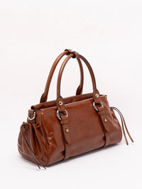 Miu Miu Women Shiny Leather Handbag