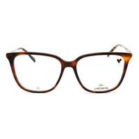 Lacoste Eyeglasses Square Full Rim, Havana Frame and Clear Demo Lenses Lens L2940214