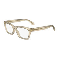 Salvatore Ferragamo Eyeglasses Square Full Rim, Transparent Brown Frame and Clear Demo Lens Lens SF2986232