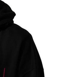 Dolce & Gabbana Black Printed Hooded Men Sweatshirt Men's Sweater