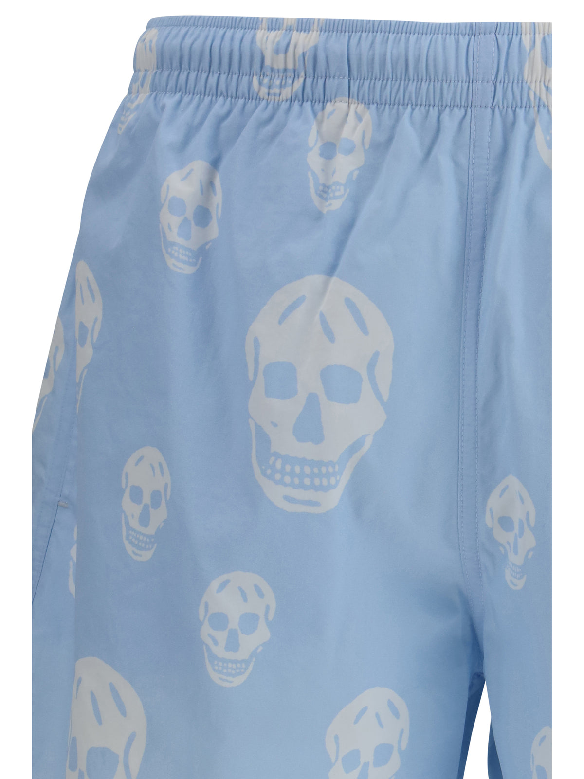 Alexander Mcqueen Men Skull-Print Swim Shorts
